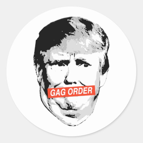 Anti_Trump Classic Round Sticker