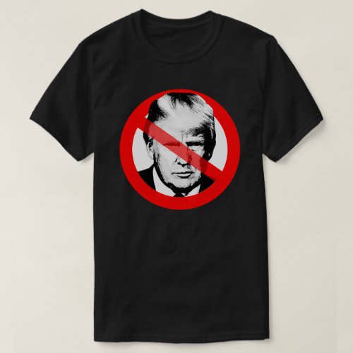 Anti Trump Crossed Out Face T_Shirt