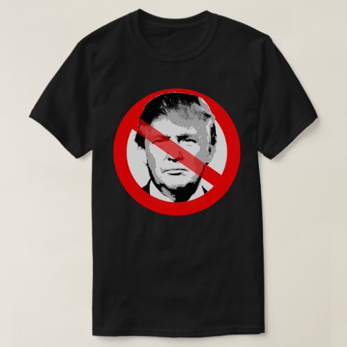 Anti Trump Crossed Out Face T_Shirt