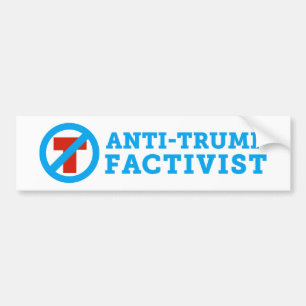 Anti-Trump FACTivist Bumper Sticker
