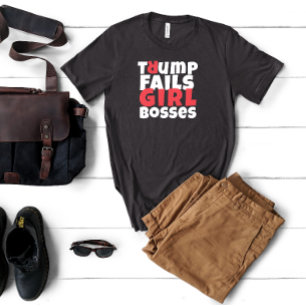 Anti trump feminist protest slogan red black T-Shirt