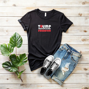 Anti Trump feminist protest slogan red black Tri-Blend Shirt