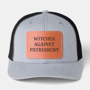 Anti Trump Feminist Witchy Political Humor Funny Leather Patch Hat