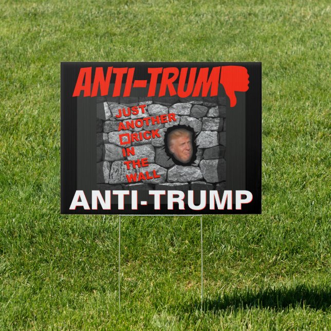 Anti Trump - Fill in the blank, Sign (Insitu)