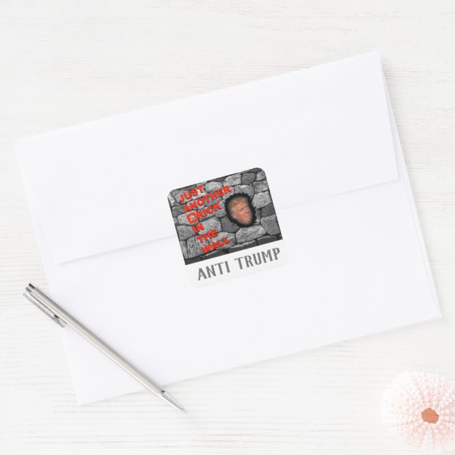 Anti Trump - Fill in the blank, Square Sticker (Envelope)