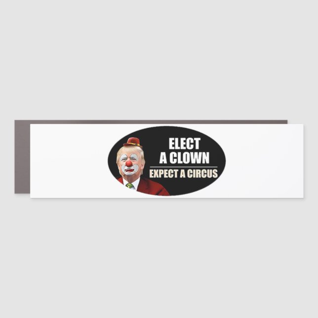 Anti Trump Flag Bumper Sticker Car Magnet (Front)