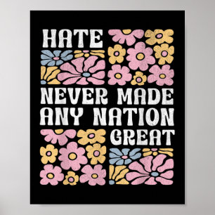 Anti Trump Floral Butterflies Democrat President L Poster