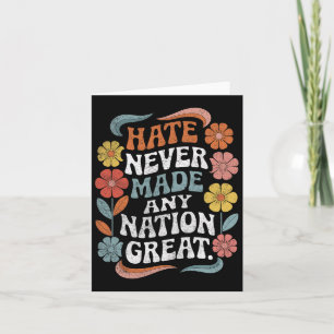 Anti Trump Floral Democrat President Liberal 2 Card