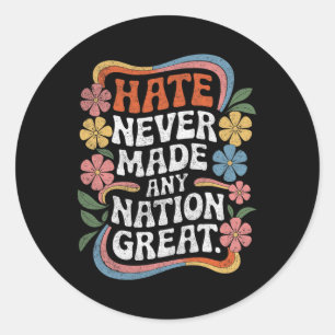 Anti Trump Floral Democrat President Liberal 3 Classic Round Sticker