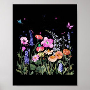 Anti Trump Floral Flower Democrat President Libera Poster