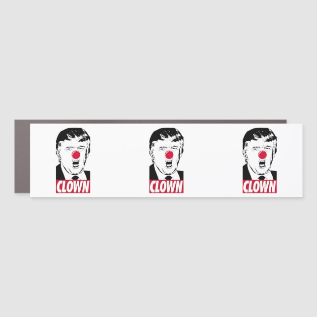 Anti Trump Funny Bumper Sticker Car Magnet (Front)