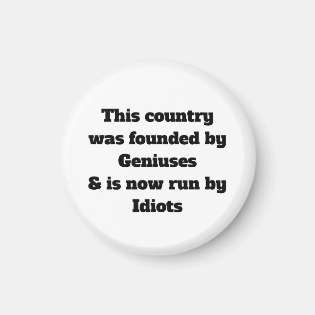 Anti-Trump Funny Political Humor Democrat Liberal Magnet (Front)