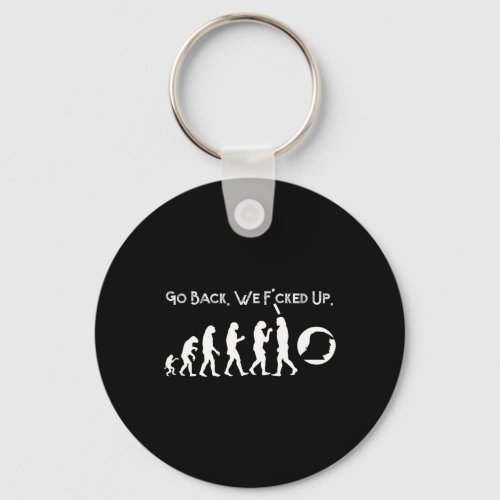 Anti Trump _ Go Back Trump Evolution Tee  Keychain