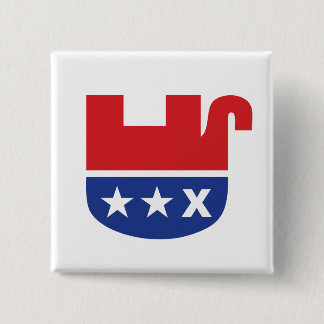 Anti Trump GOP Republican Dead Elephant Button