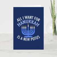 Anti Trump Hanukkah Holiday Card