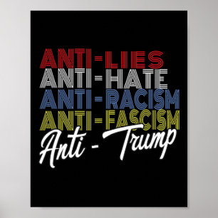 Anti Trump Hate Lies And Fascism Resist Vote Nov 5 Poster