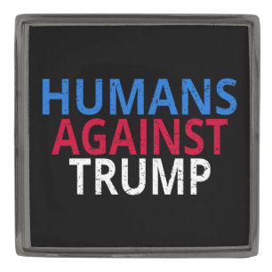 Anti-Trump - Humans Against Trump Gunmetal Finish Lapel Pin