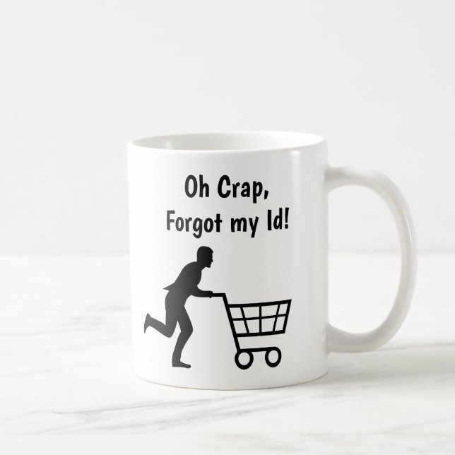 Anti Trump Humor, Id for Groceries Sarcasm Coffee Mug (Right)