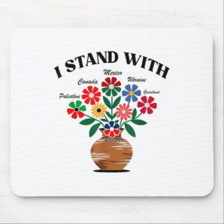 Anti Trump I Stand With Canada Mexico Greenland Uk Mouse Pad