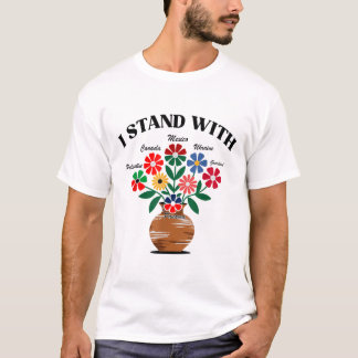 Anti Trump I Stand With Canada Mexico Greenland Uk T-Shirt