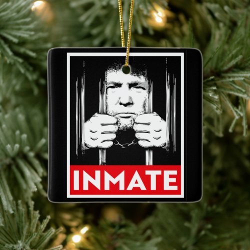 Anti_Trump Inmate Ceramic Ornament