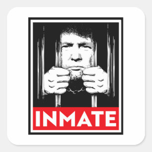 Anti-Trump Inmate Square Sticker