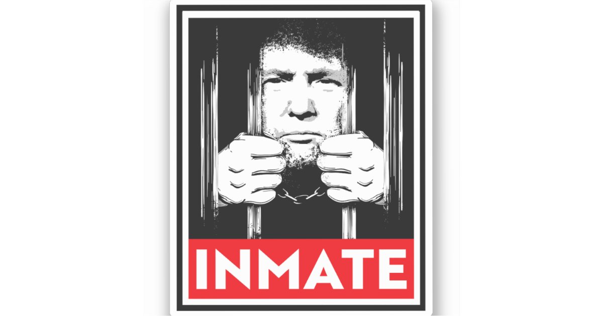 Inmate Sticker Anti-Trump Inmate Sticker | Zazzle