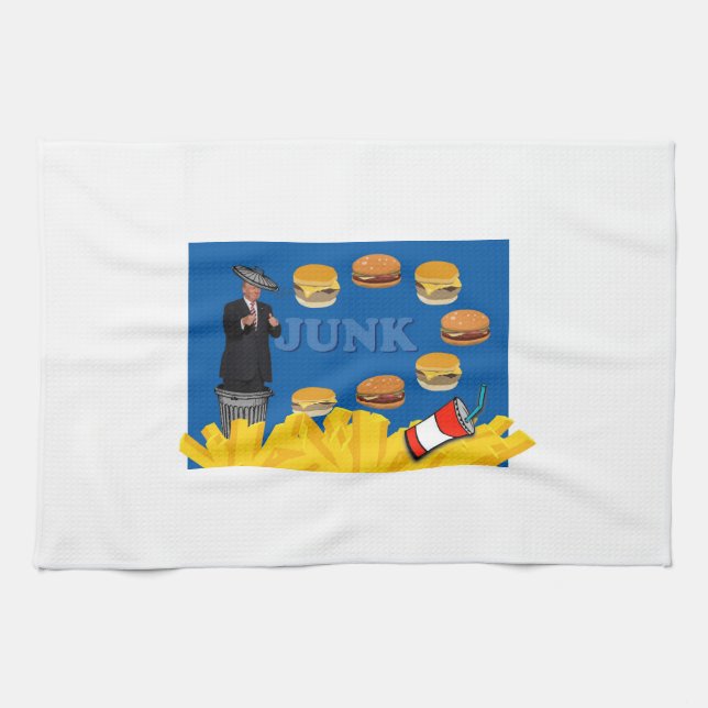 Anti Trump / Junk, Kitchen Towel (Horizontal)