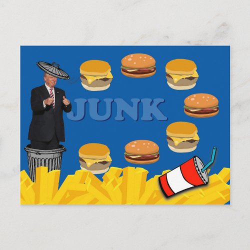 Anti Trump  Junk Postcard