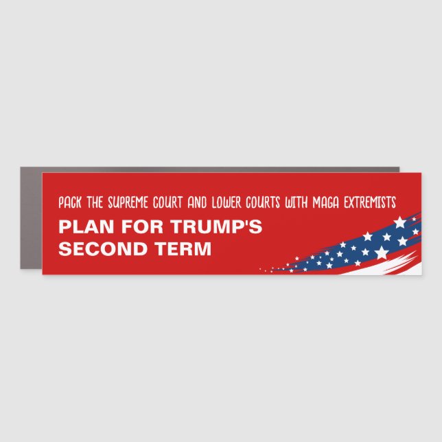 Anti-Trump MAGA Extremists Car Magnet (Front)