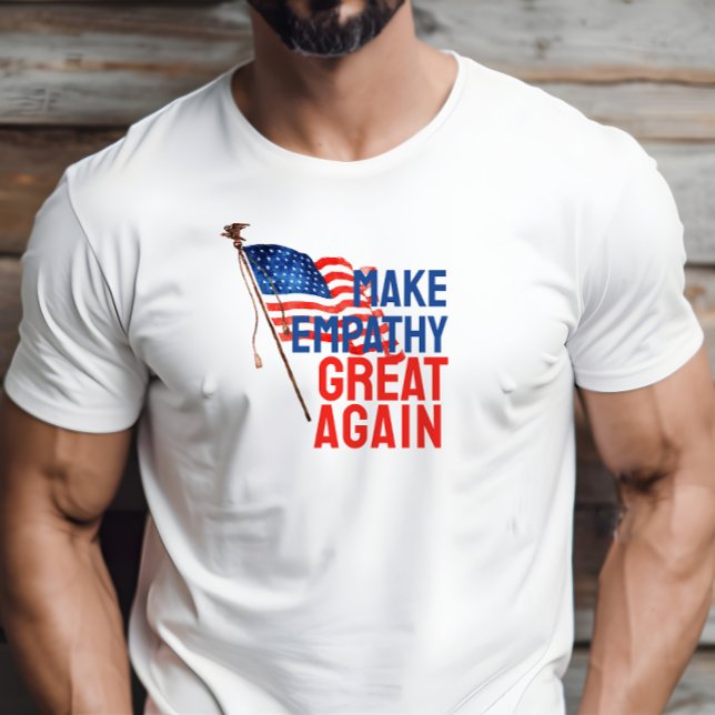 Anti-Trump merch protest flag blue red T-Shirt (This T-shirt is a cool way to speak out about immigration policies from the Trump era. )