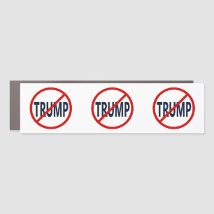 Anti-Trump No Trump Bumper Sticker Car Magnet