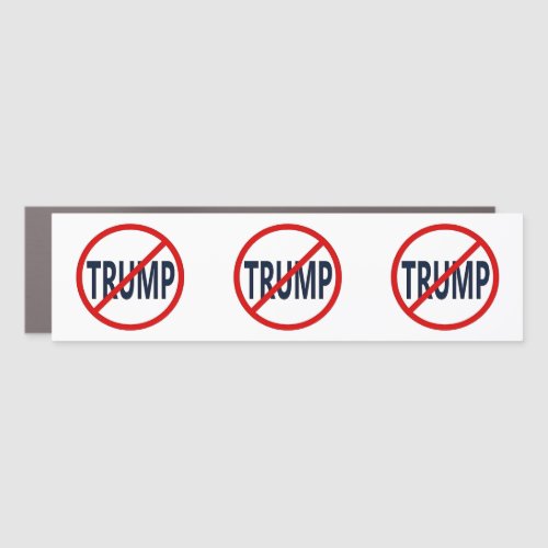 Anti_Trump No Trump Bumper Sticker Car Magnet