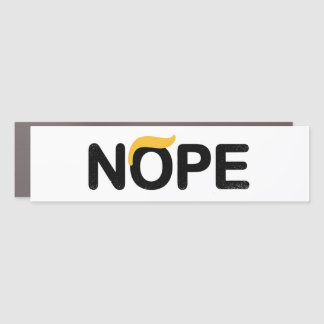 Anti Trump Nope Bumper Sticker Car Magnet