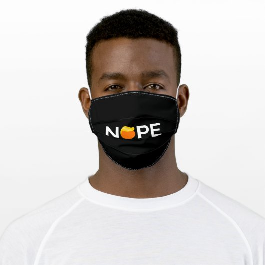 Anti-Trump - Nope Edition Adult Cloth Face Mask (Worn)