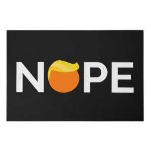 Anti-Trump - Nope Edition Faux Canvas Print