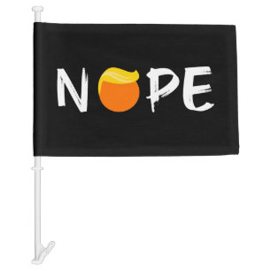 Anti-Trump - Nope Edition II Car Flag