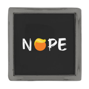 Anti-Trump - Nope Edition II Gunmetal Finish Lapel Pin
