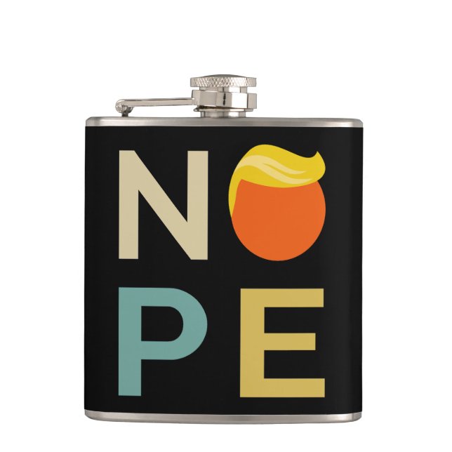 Anti-Trump - Nope Edition III Flask (Front)
