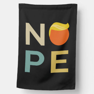 Anti-Trump - Nope Edition III House Flag