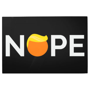 Anti-Trump - Nope Edition Metal Print