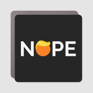 Anti-Trump - Nope Edition Rectangular Sticker Car Magnet