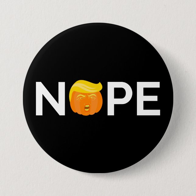 Anti-Trump - Nope Halloween Edition I Button (Front)