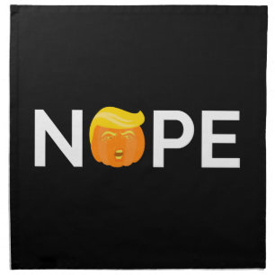 Anti-Trump - Nope Halloween Edition I Cloth Napkin