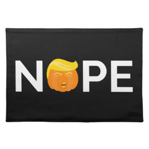 Anti-Trump - Nope Halloween Edition I Cloth Placemat