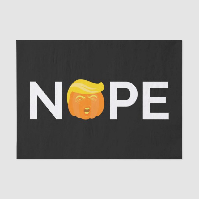 Anti-Trump - Nope Halloween Edition I Tissue Paper (Front)