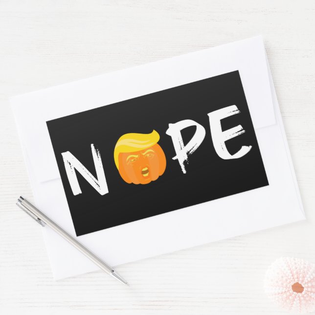 Anti-Trump - Nope Halloween Edition II Rectangular Sticker (Envelope)