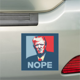 Anti-Trump "Nope" Pop Art Style Car Magnet