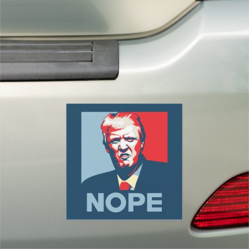 Anti_Trump Nope Pop Art Style Car Magnet