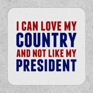 Anti Trump Patriotic Not My President Patch